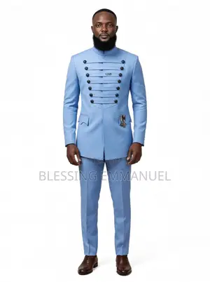 Sky Blue Executive Kaftan, Neatly Sewn. Available