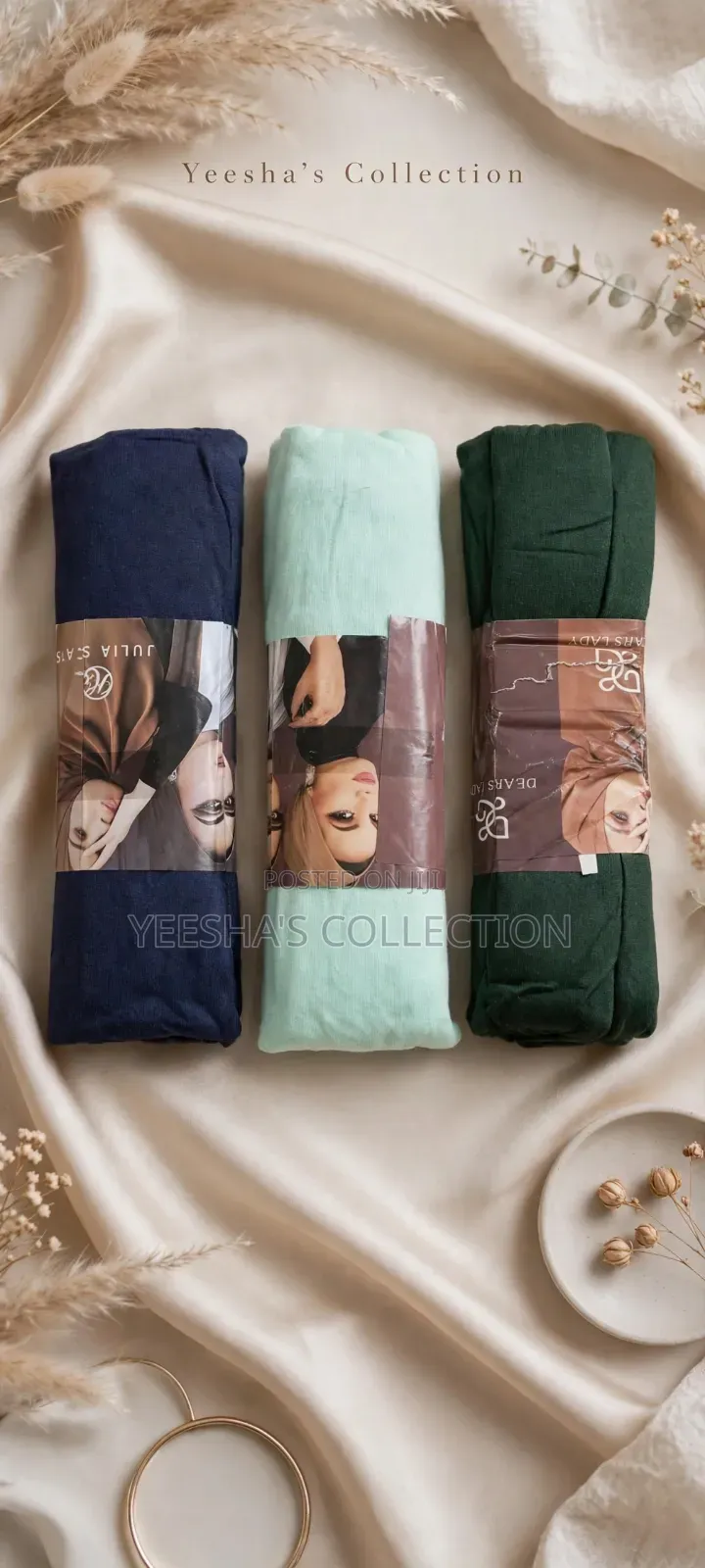 Yeesha's Collection Jersey Veil -Soft, Starchy and Non Slip