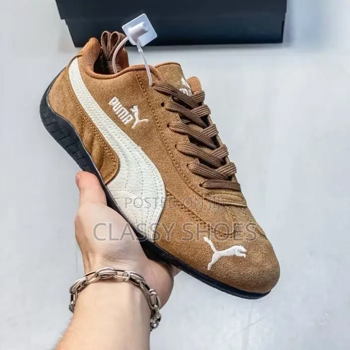 Puma Speedcats Brown and White
