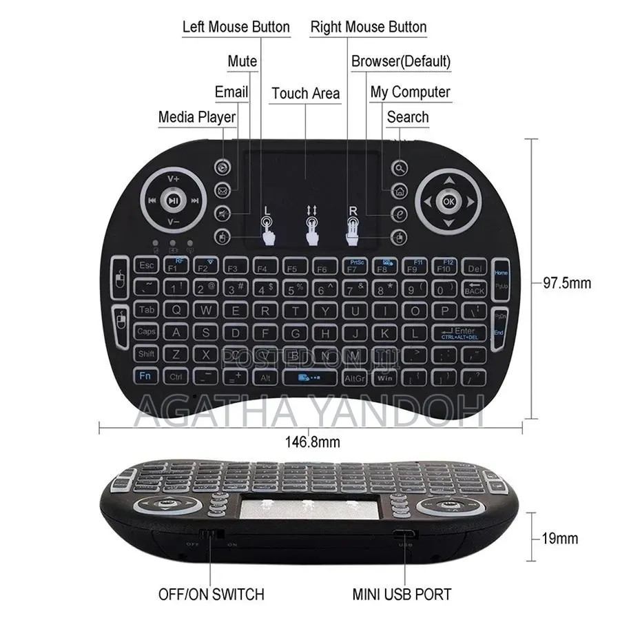 Keyboard TouchPad Plus Remote