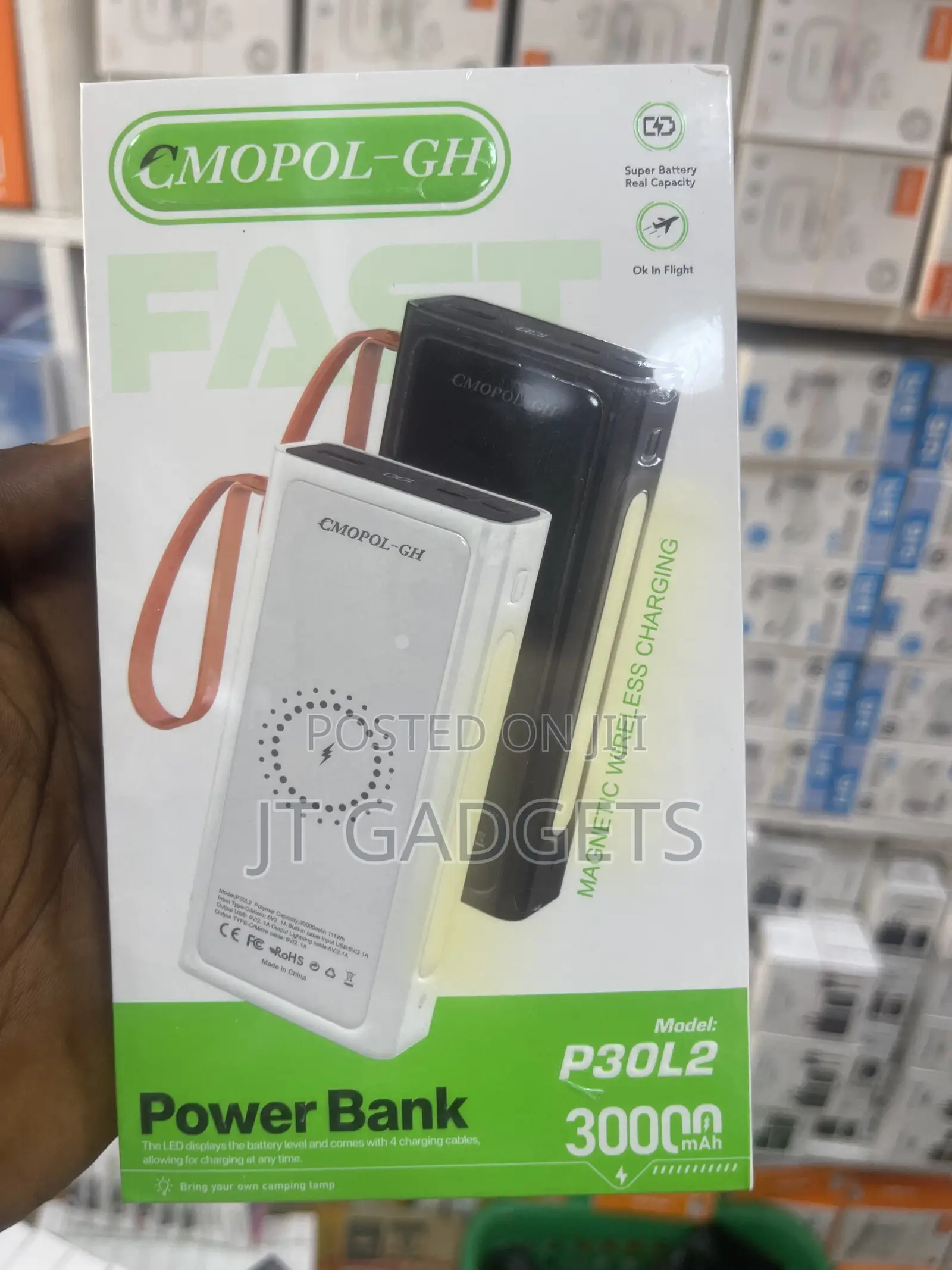 CMOPOL-GH P30L2 30000mAh Power Bank – Power for Days!