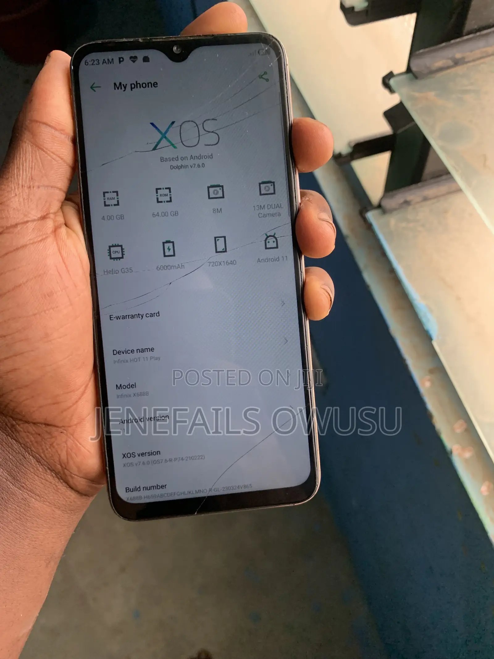 Infinix Hot 11 Play 64 GB Bronze