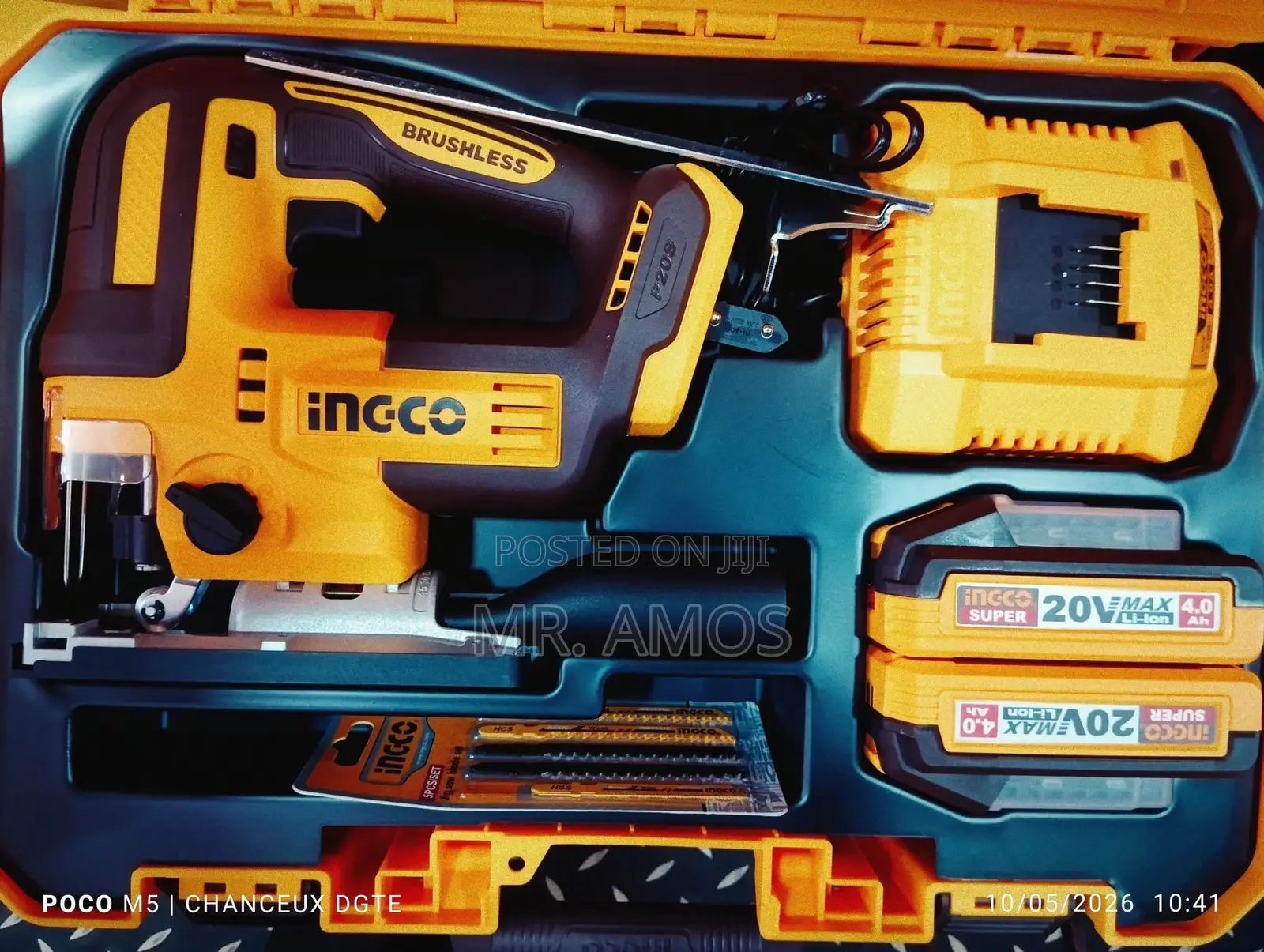 Brushless Cordless Jigsaw With 2x4.0Ah Tabless Batteries - CJSLI13562