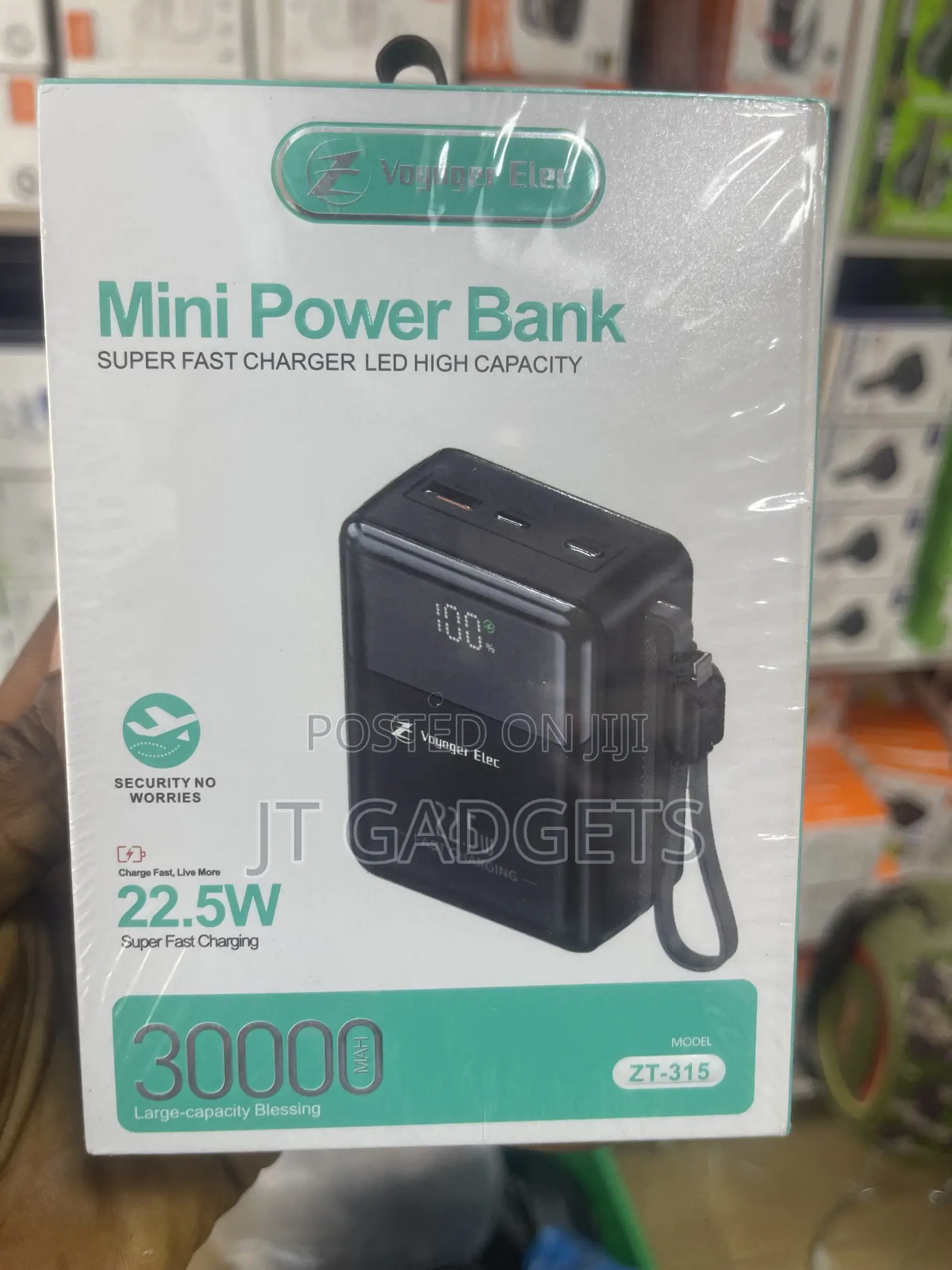 Voyager Elec ZT-315 Mini Power Bank 30000mAh – Small Size, Big Power!