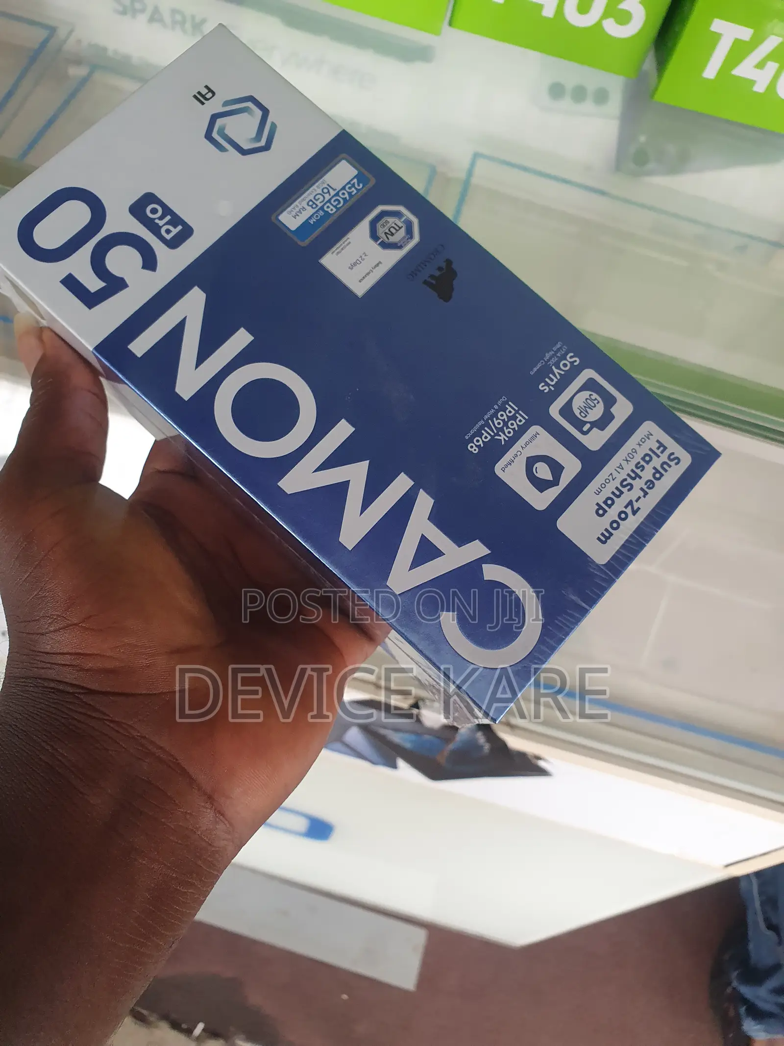 New Tecno Camon 50 Pro 256 GB Blue