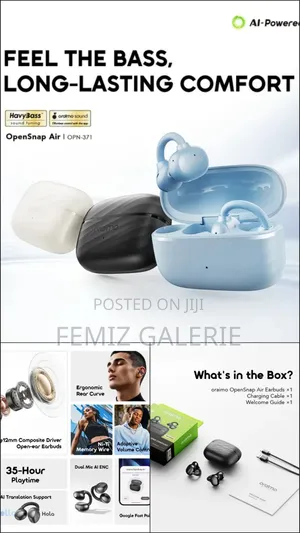 Oraimo OpenSnap Air Open-Ear True Wireless Earbuds