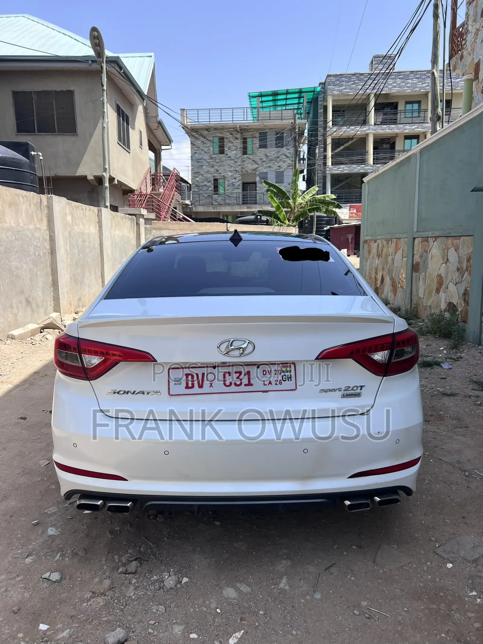 Hyundai Sonata Limited 2.0T Seban (2.0L 4cyl 6A) 2017 White