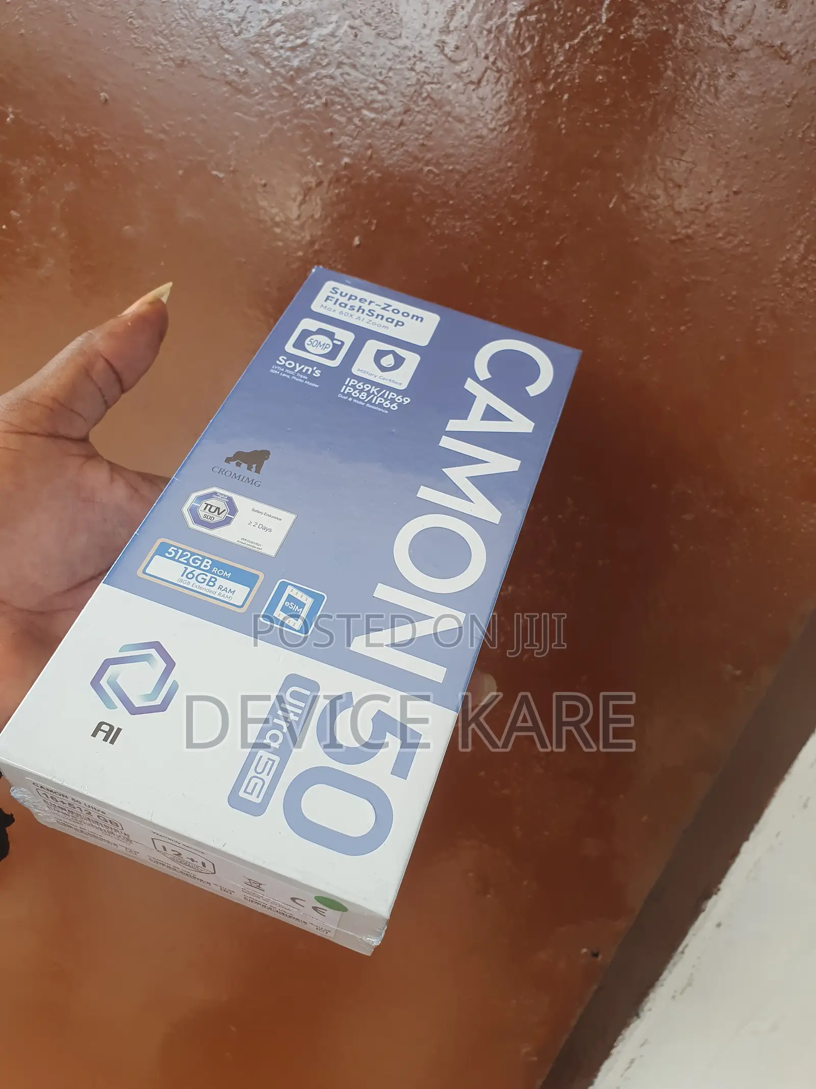 New Tecno Camon 50 Ultra 512 GB Blue