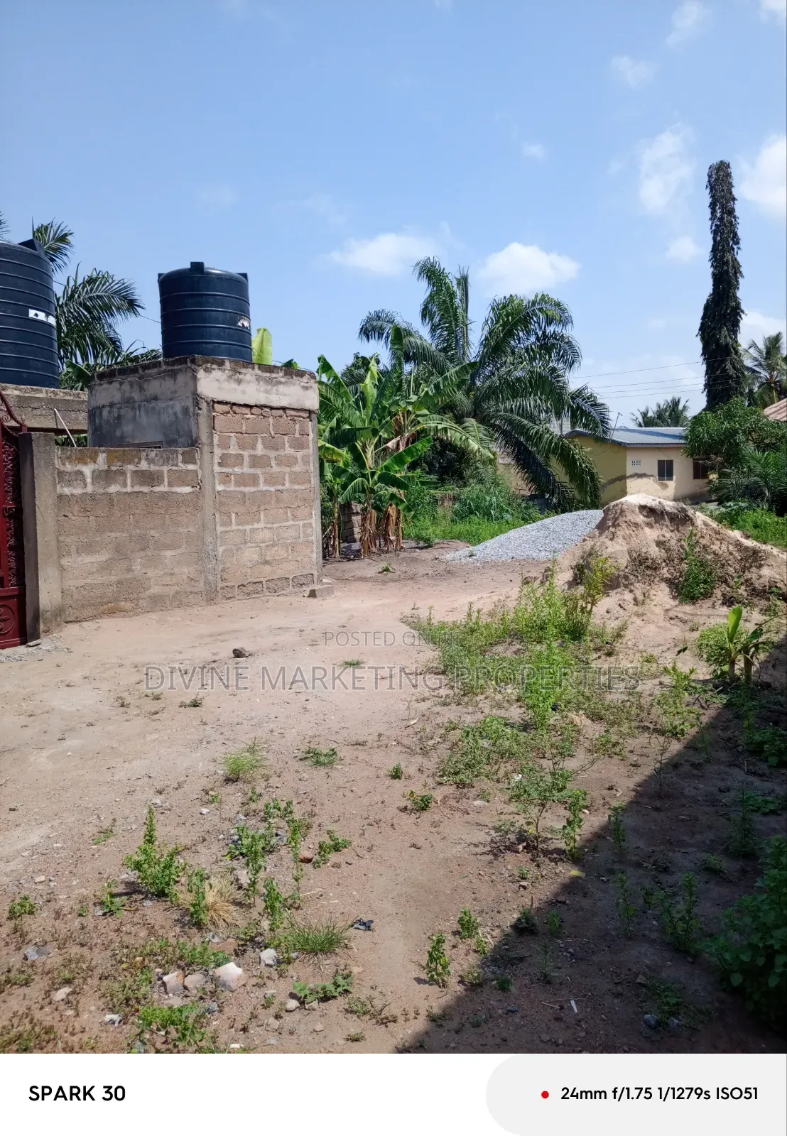 Roadside Commercial Plot at Spot M Area Tantra, Accra