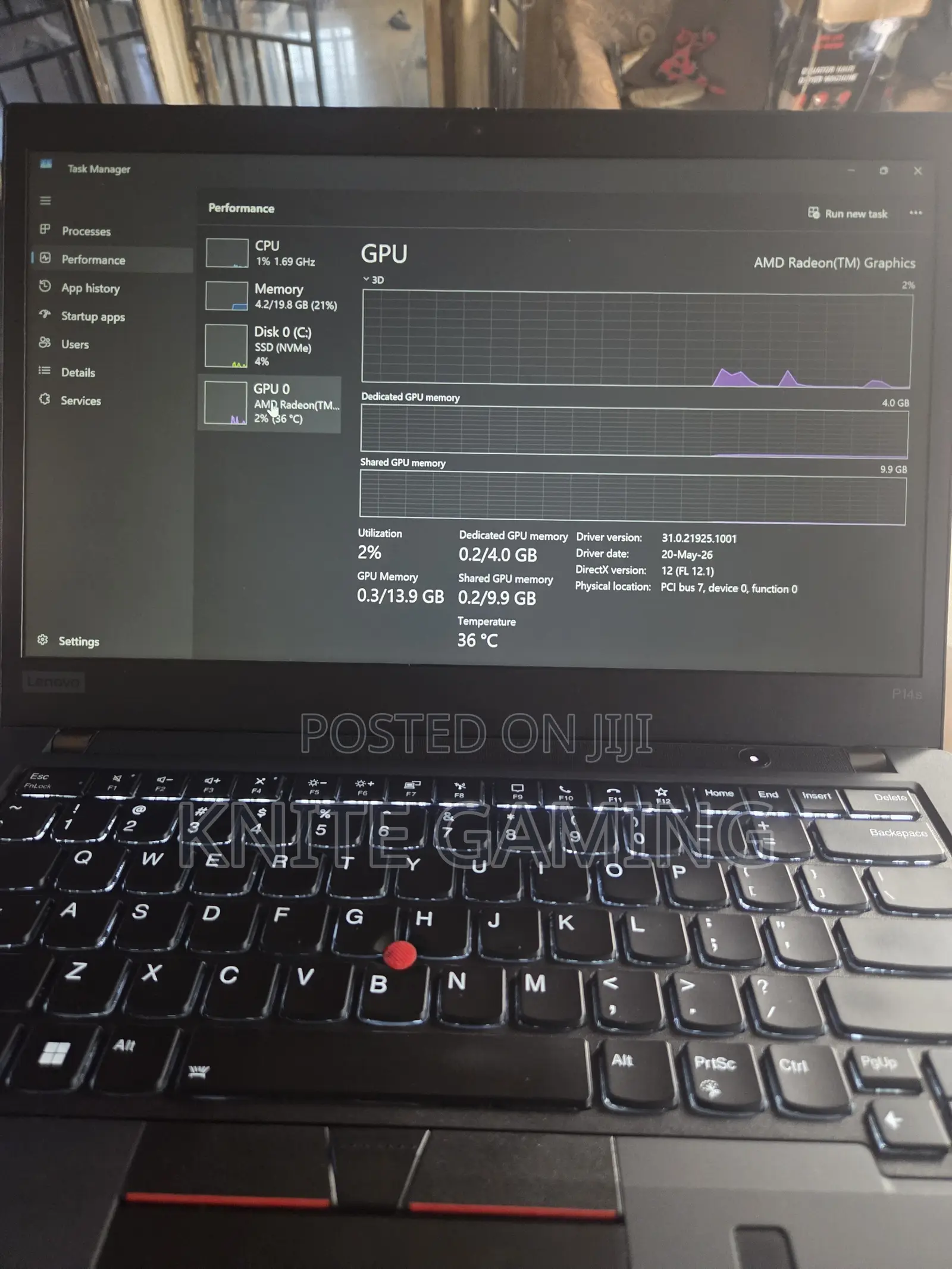 Laptop Lenovo ThinkPad P14s 24GB AMD Ryzen 7 SSD 256GB