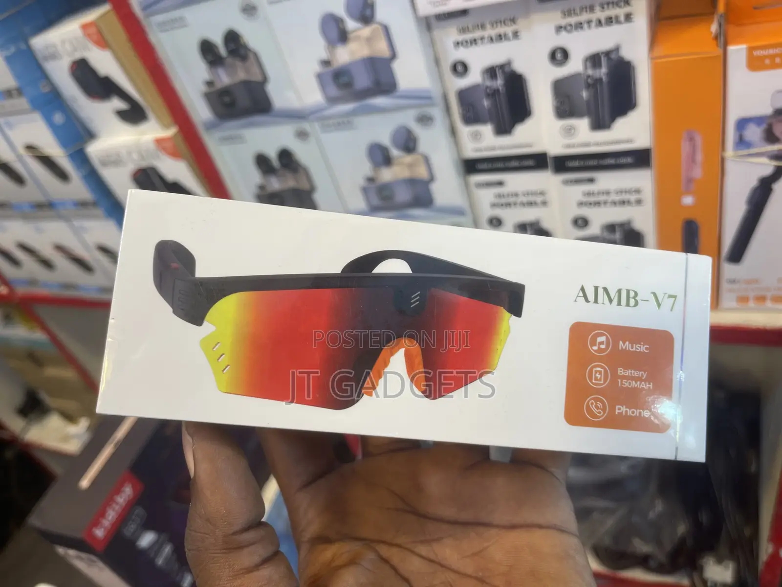 AIMB-V7 Bluetooth Smart Sunglasses – Music + Calls on the Go!