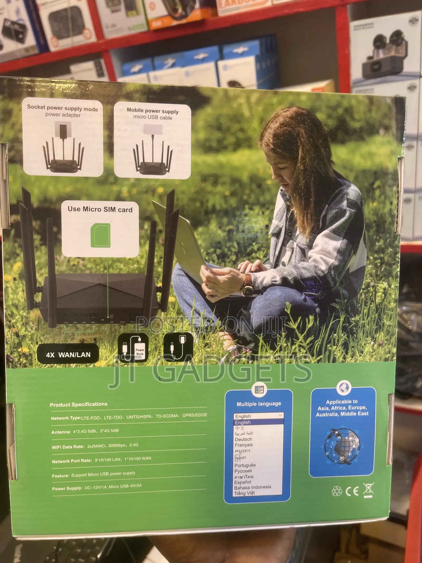 B618 4G LTE Wireless Router – Insert SIM, Get Wi-Fi!