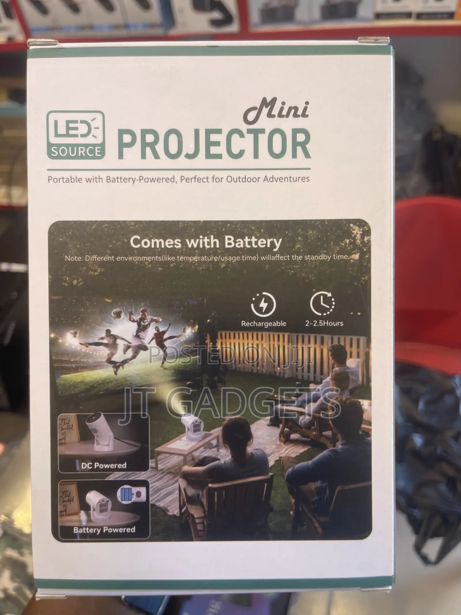 Portable Mini Projector –Cinema Anywhere! Built-in Battery and Speaker