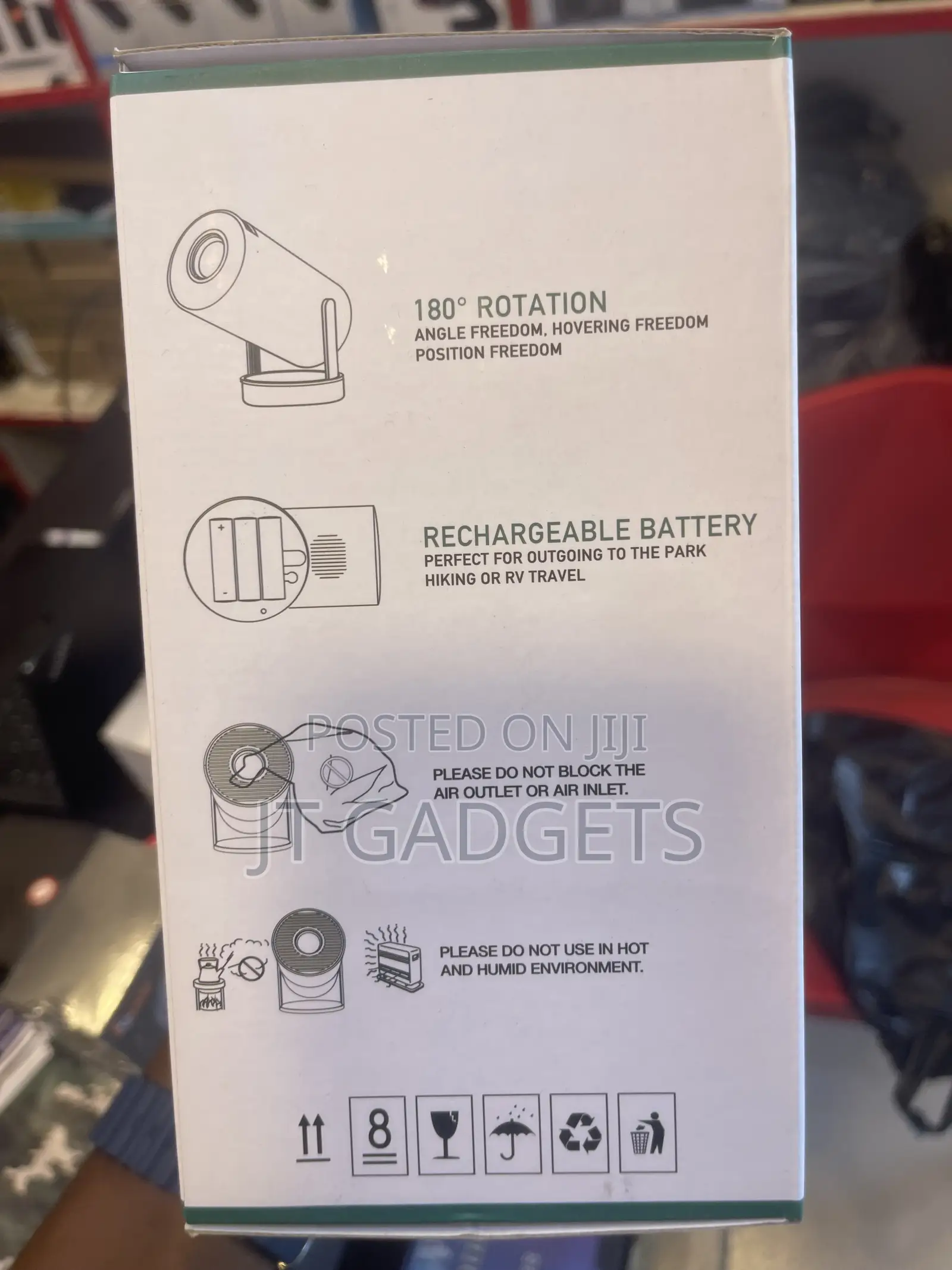 Portable Mini Projector –Cinema Anywhere! Built-in Battery and Speaker
