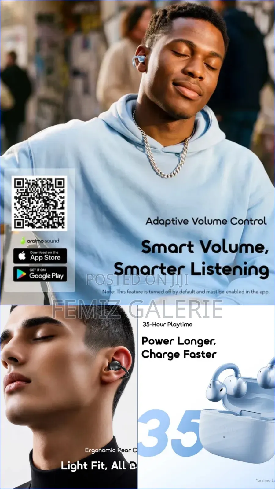 Oraimo OpenSnap Air Open-Ear True Wireless Earbuds