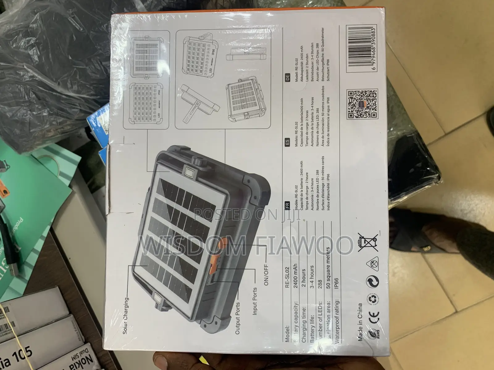 Solar Rechargeable Light (Long Lasting Battery)