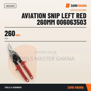 Aviation Snip Left Red 260Mm -