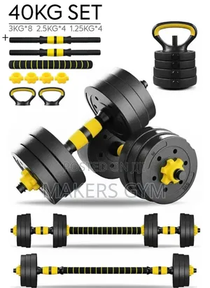 40kg Adjustable Strength Training Set With 4-in-1 Dumbbell Set