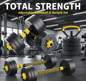 40kg Adjustable Strength Training Set With 4-in-1 Dumbbell Set