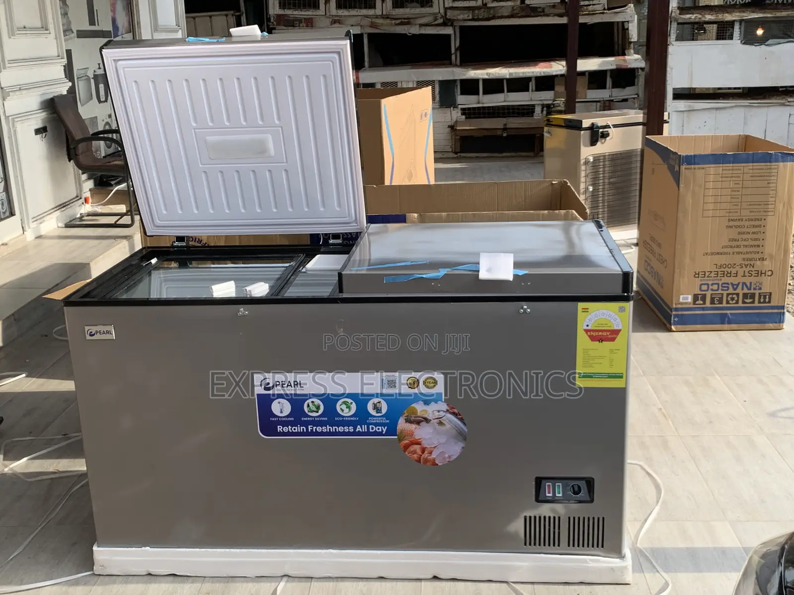Authentic Sleek Pearl PCF-5310-6F Double Door Freezer