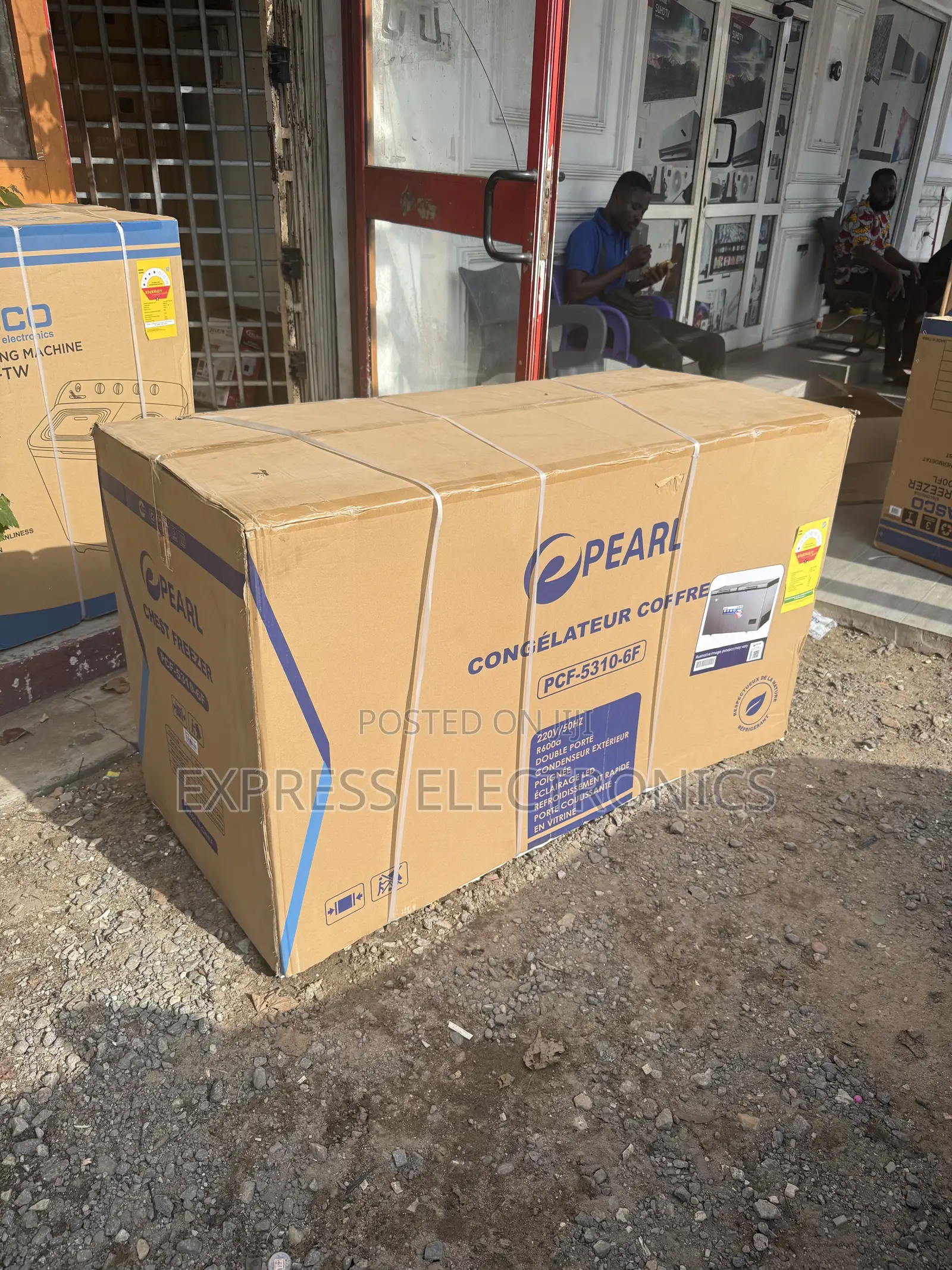 508L Double Door Pearl Chest Freezer