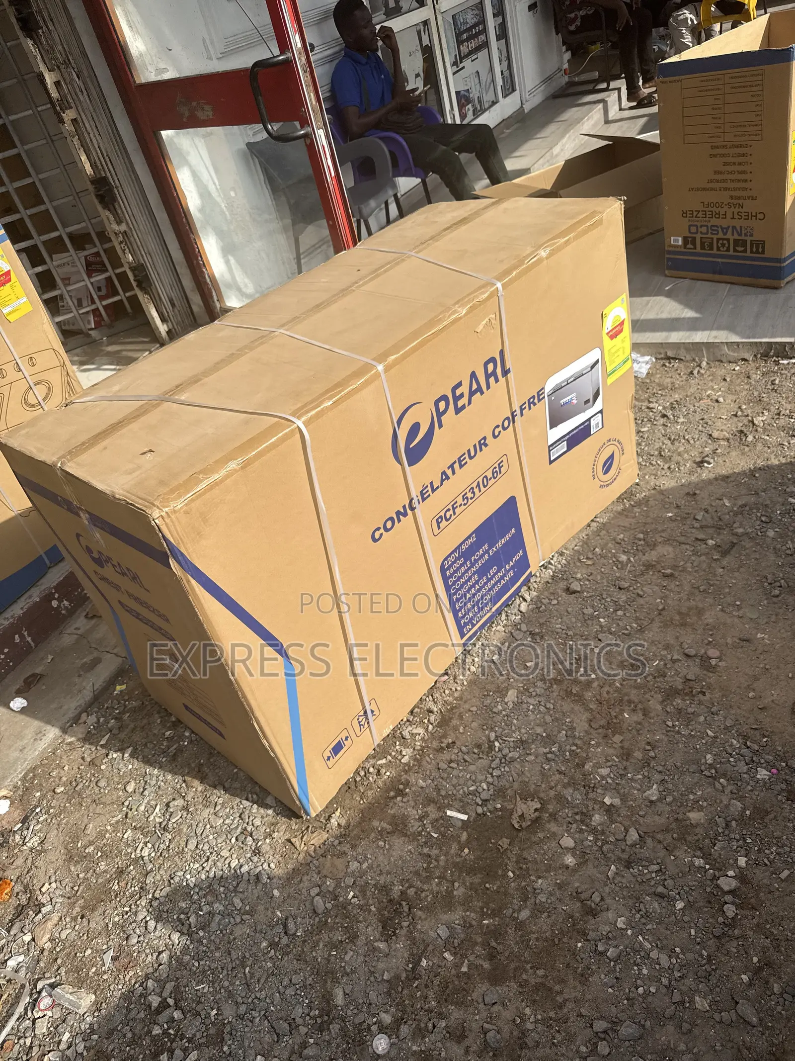 High Quality Chest Freezer Double Door 508L Pearl Grey
