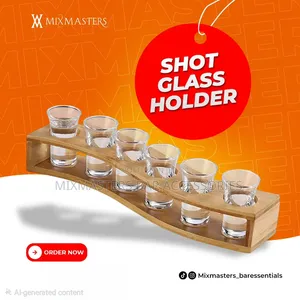 Short Glass Holder + 6pcs Glassware