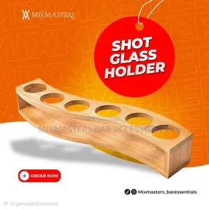 Short Glass Holder + 6pcs Glassware