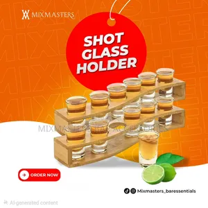 Short Glass Holder + 6pcs Glassware