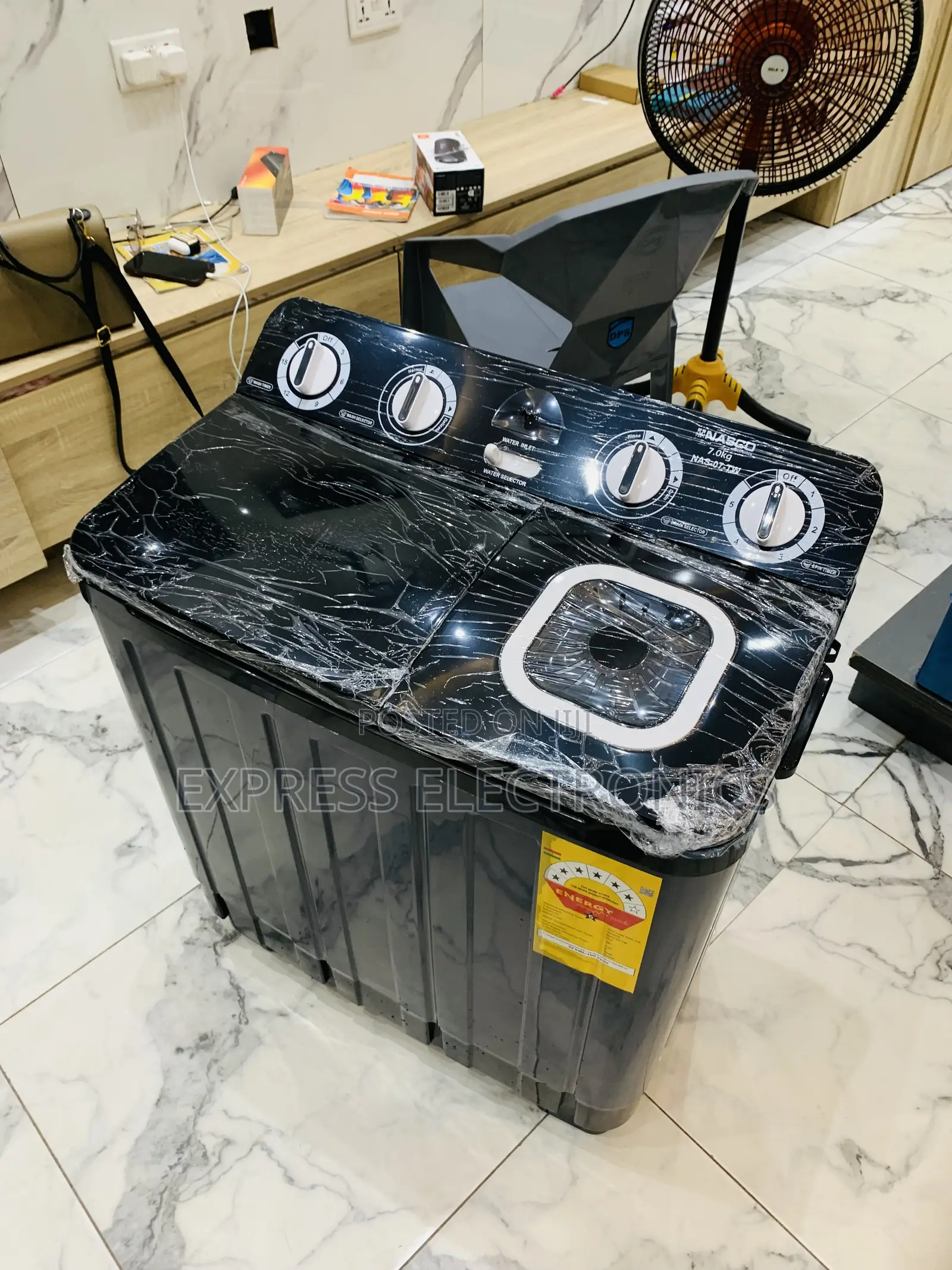 Affordable Price Nasco Black 7kg Topload Twintub Semi Automatic