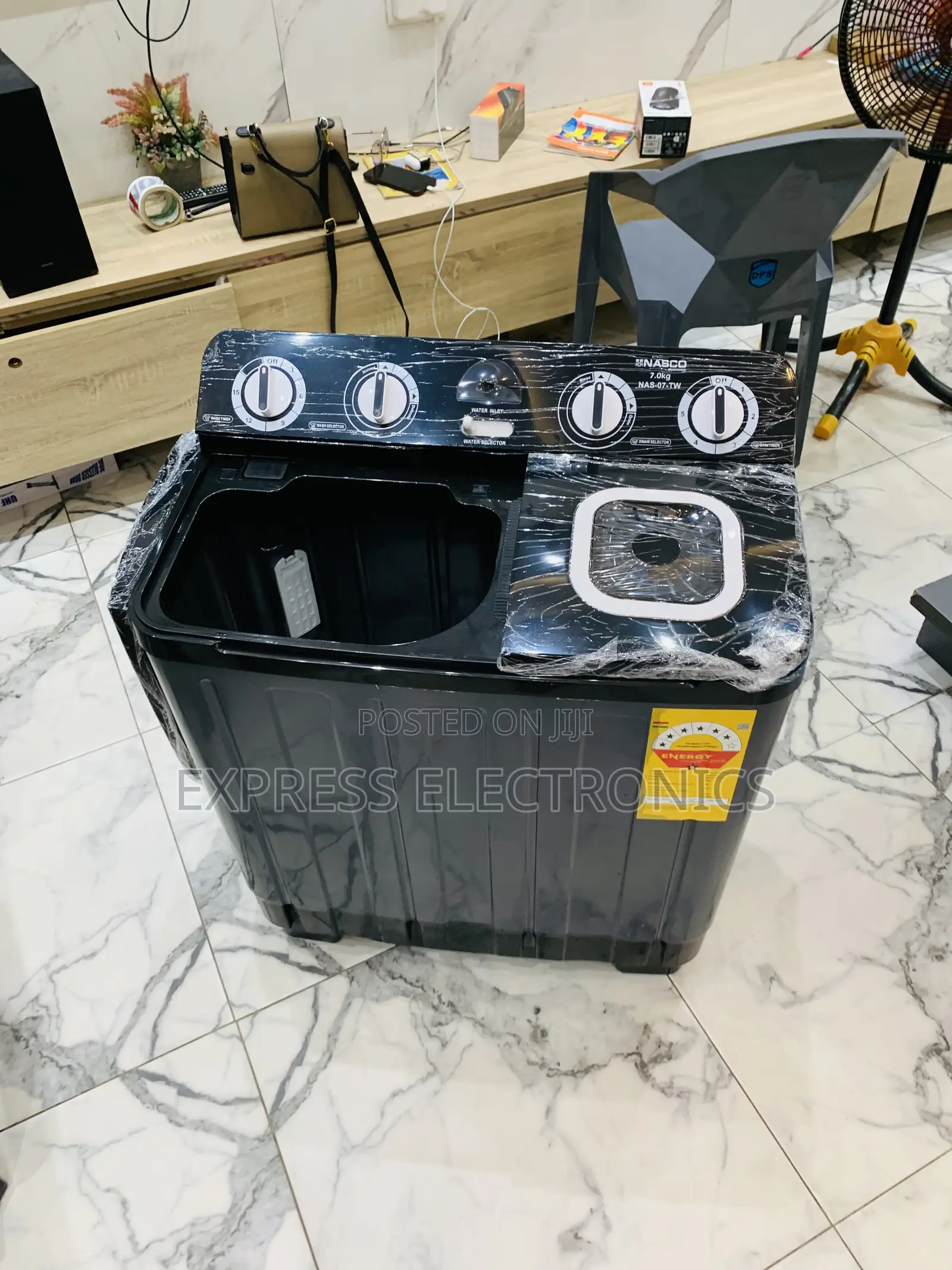 Highly Recommended Nasco Black 7kg Topload Twintub