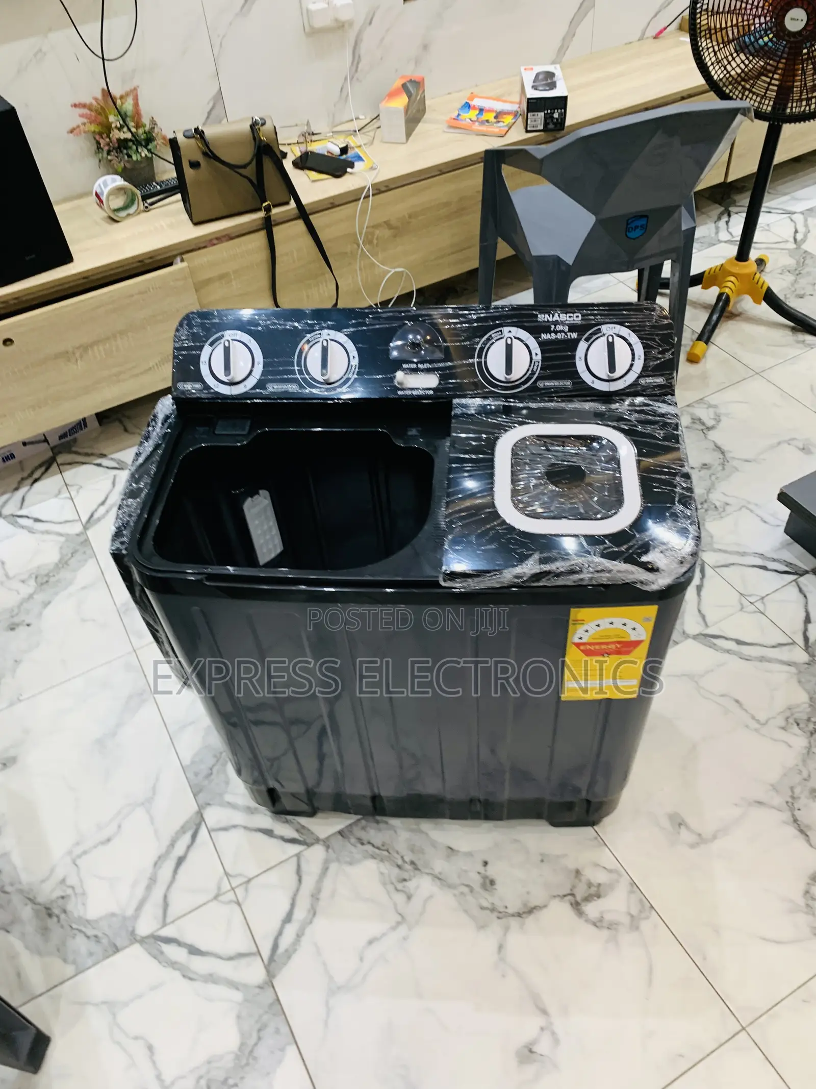 Highly Recommended Nasco Black 7kg Topload Twintub