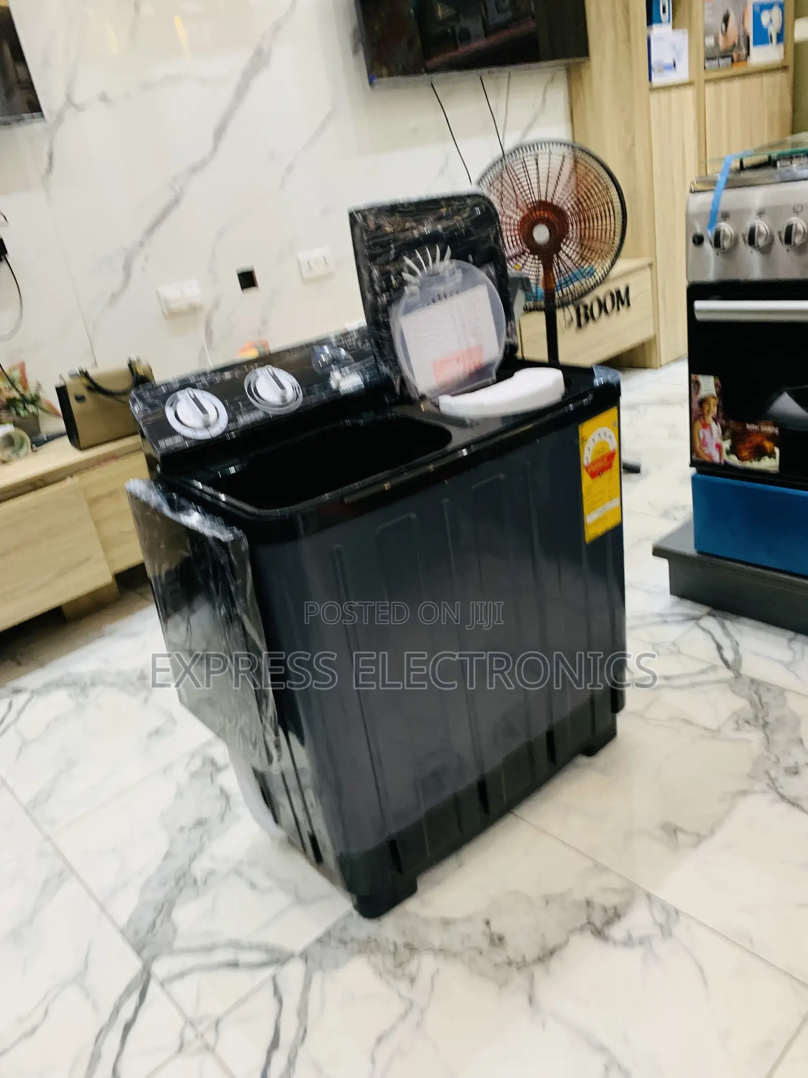 Zealous Sleek White 7kg Black Washing Machine Nasco