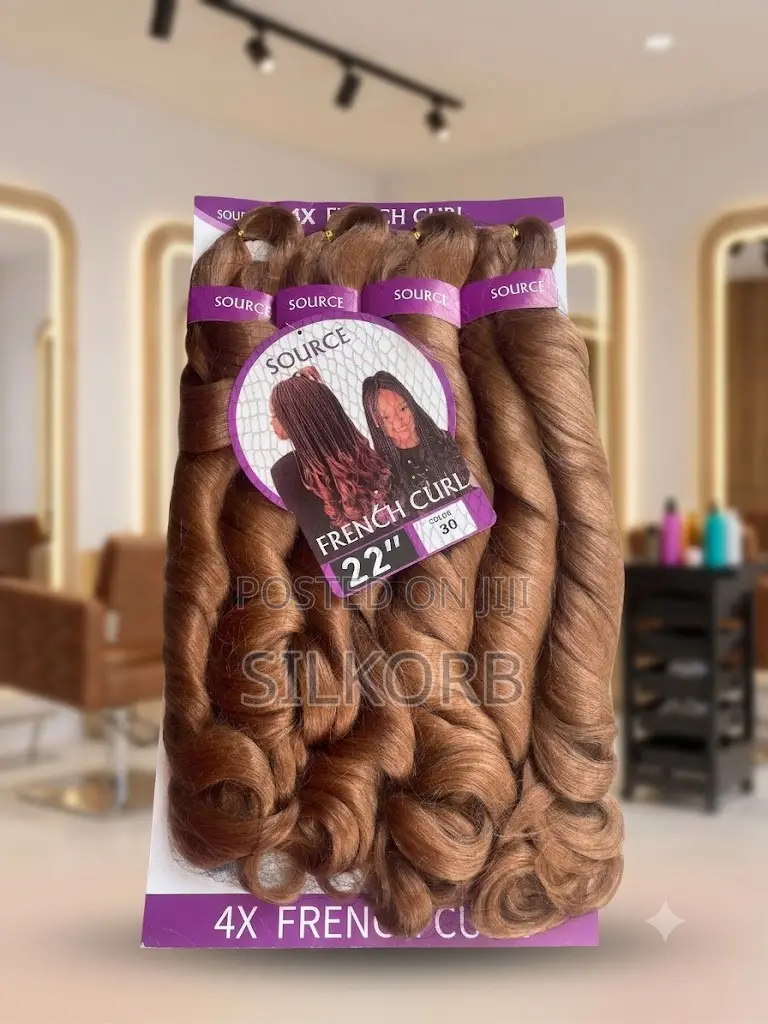 22 Inch French Curly Braiding Hair Extensions (4/Pack)