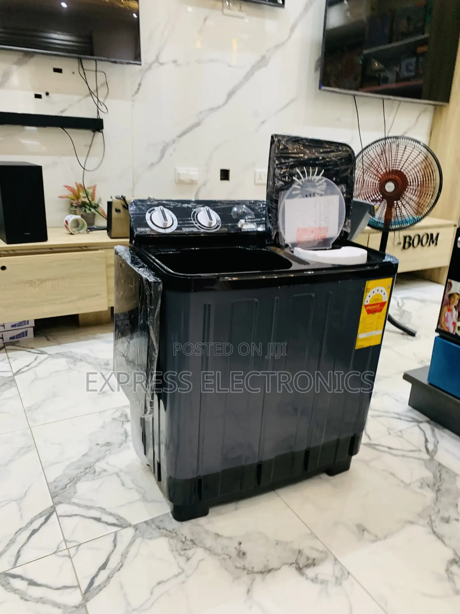 Authentic Sleek Black Semi Automatic Nasco 7kg Topload