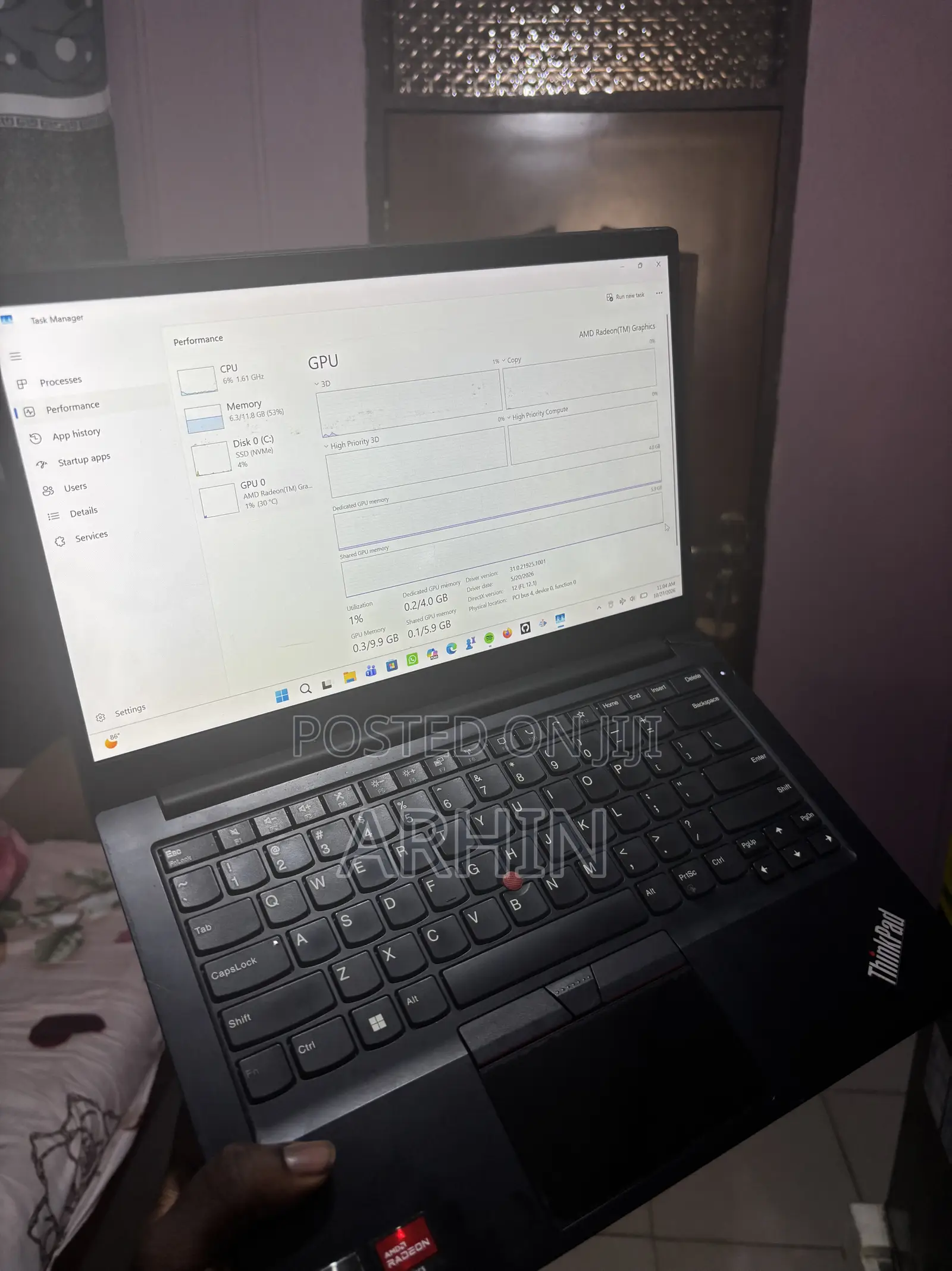 Laptop Lenovo ThinkPad E16 Gen 3 16GB AMD Ryzen 5 SSD 256GB