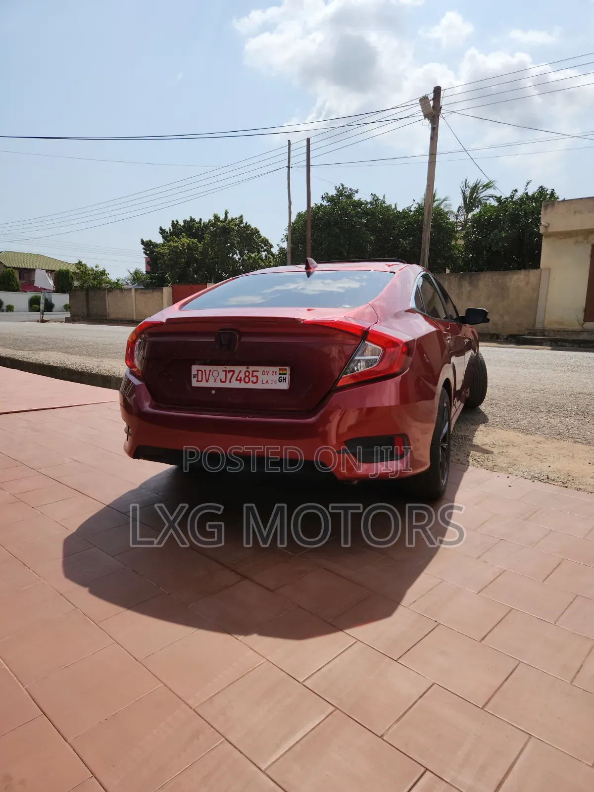 Honda Civic EX-L Sedan 2019 Burgundy