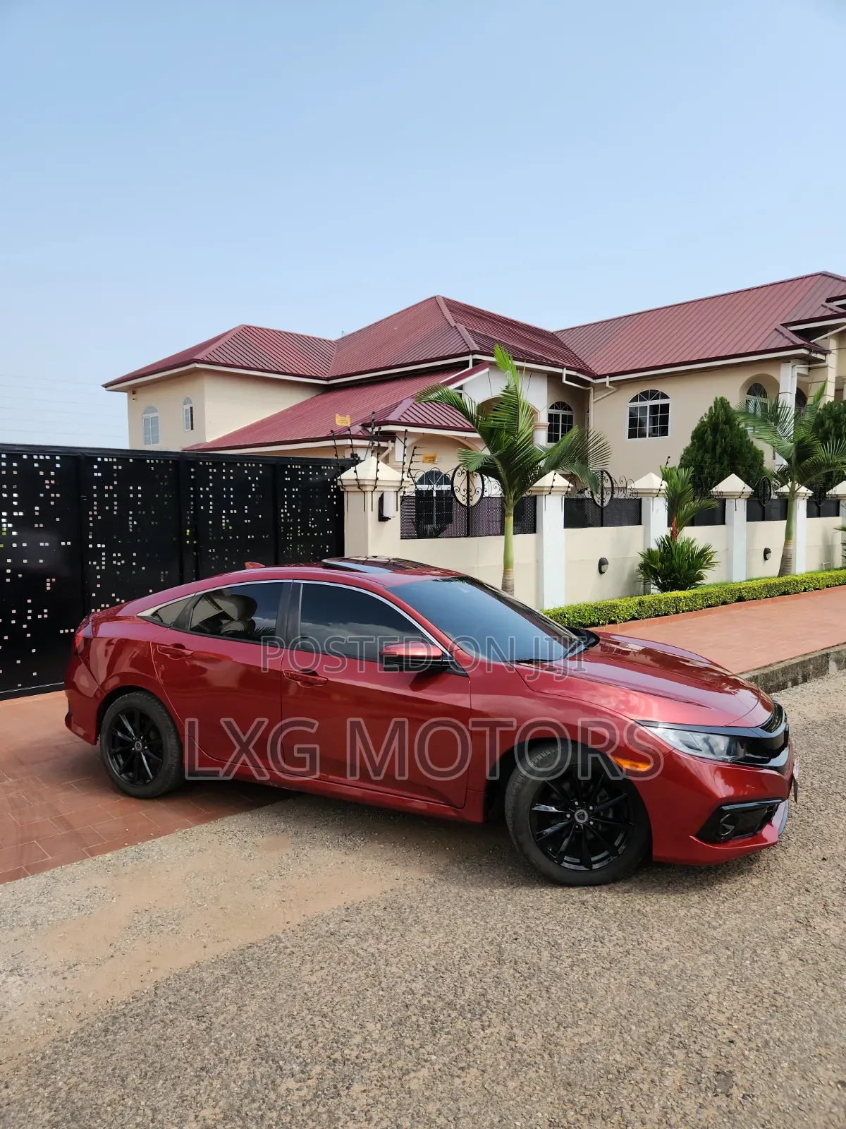 Honda Civic EX-L Sedan 2019 Burgundy