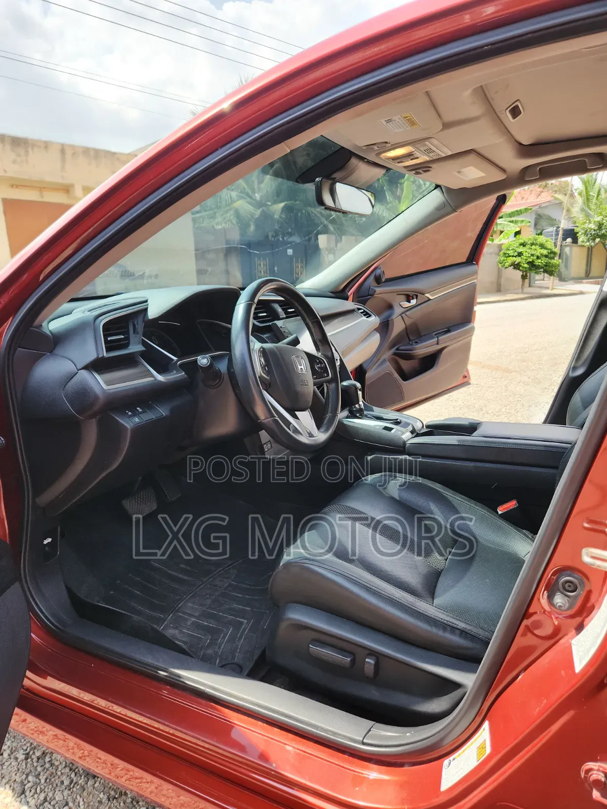 Honda Civic EX-L Sedan 2019 Burgundy