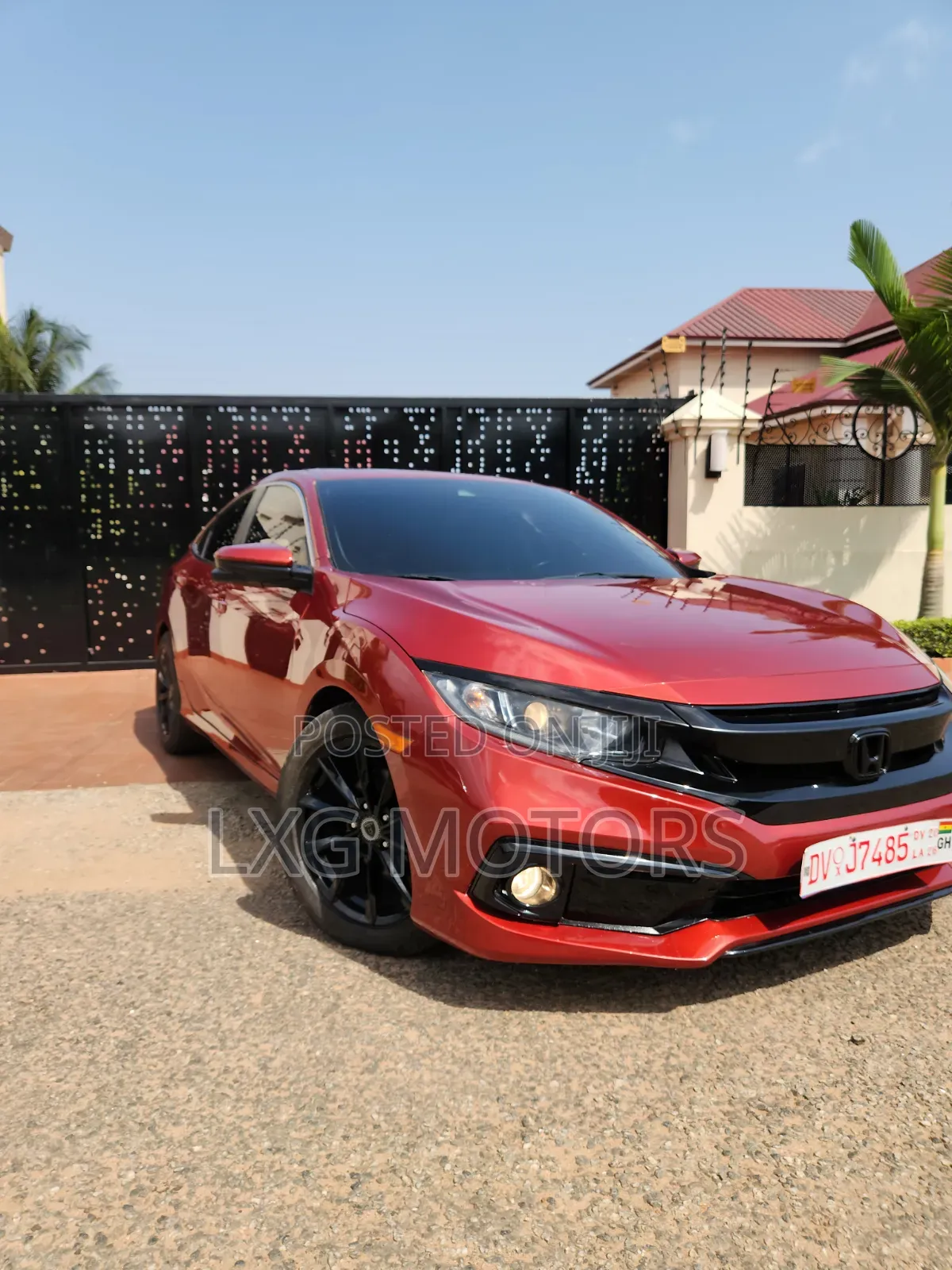 Honda Civic EX-L Sedan 2019 Burgundy