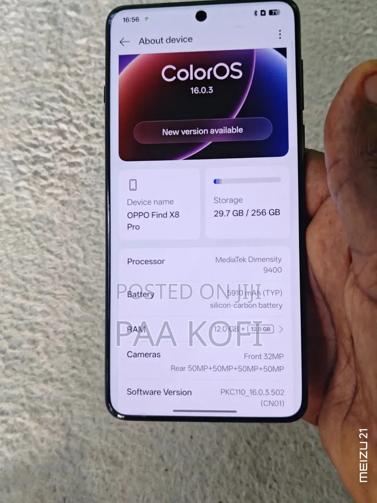 Oppo Find X8 Pro 256 GB Black