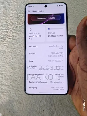 Oppo Find X8 Pro 256 GB Black