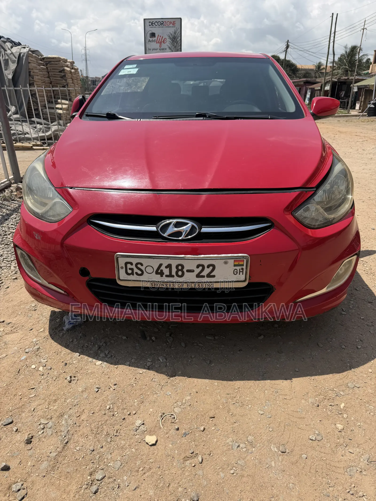Hyundai Accent 2015 Red