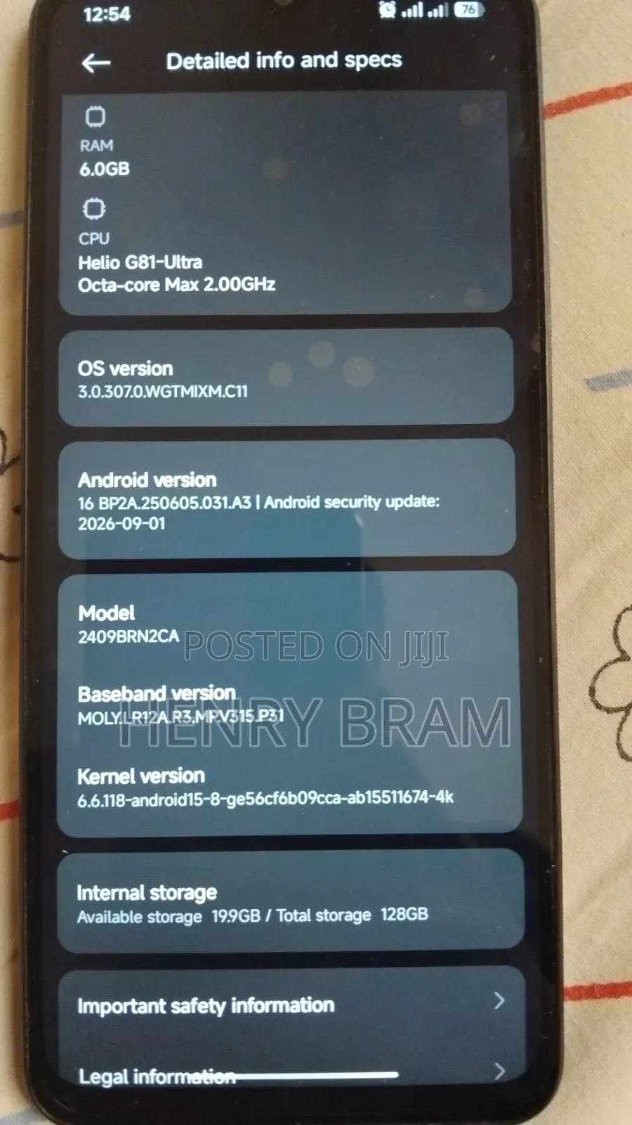 Xiaomi Redmi 14C 128 GB Black