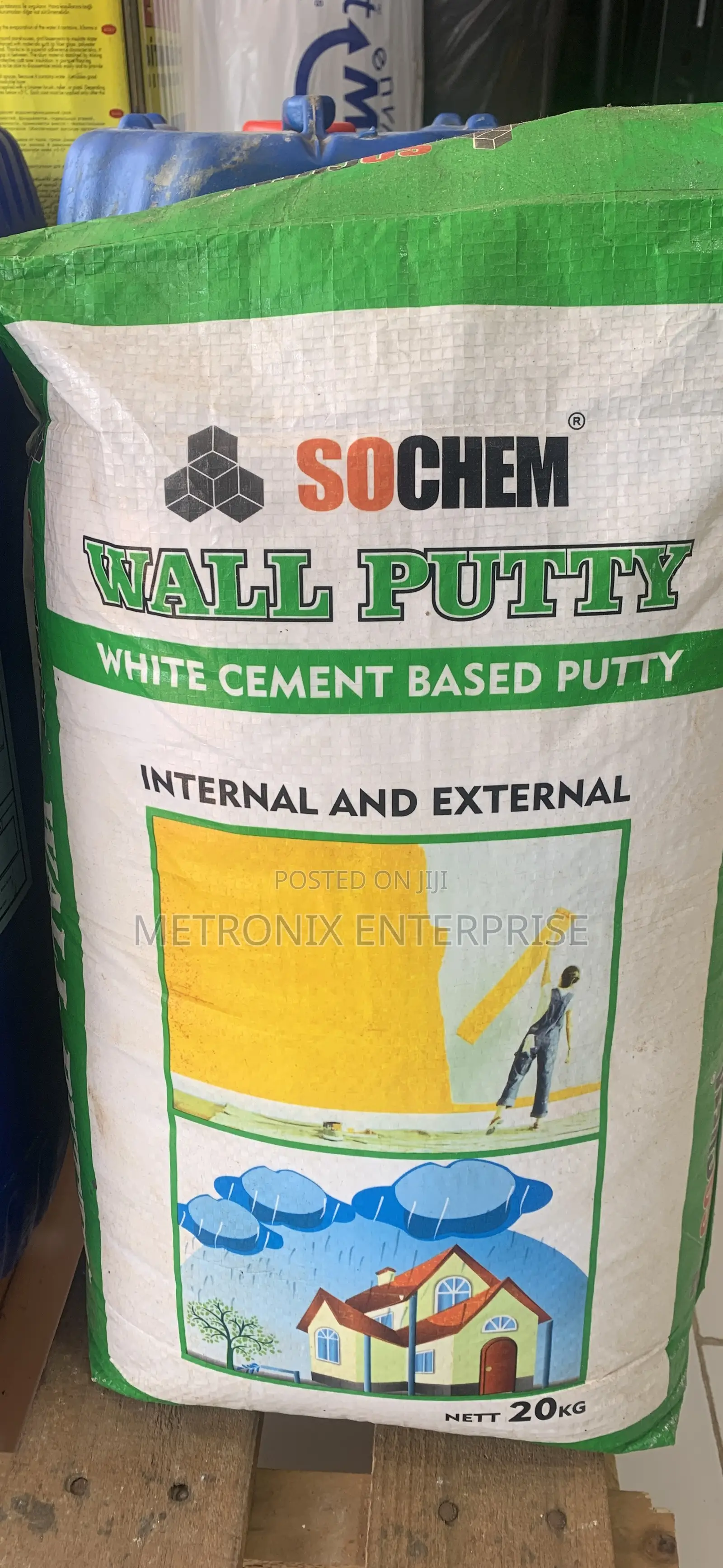 Wall Putty,20kg(white Cement Based)