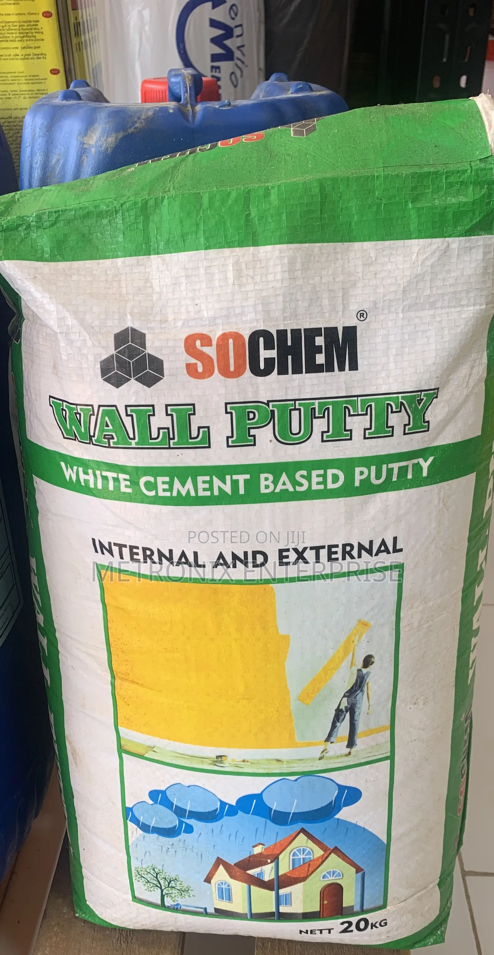 Wall Putty,20kg(white Cement Based)