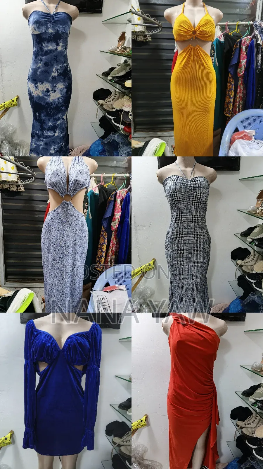 Ladies Dresses and Men's Shirts and Jeans Trousers