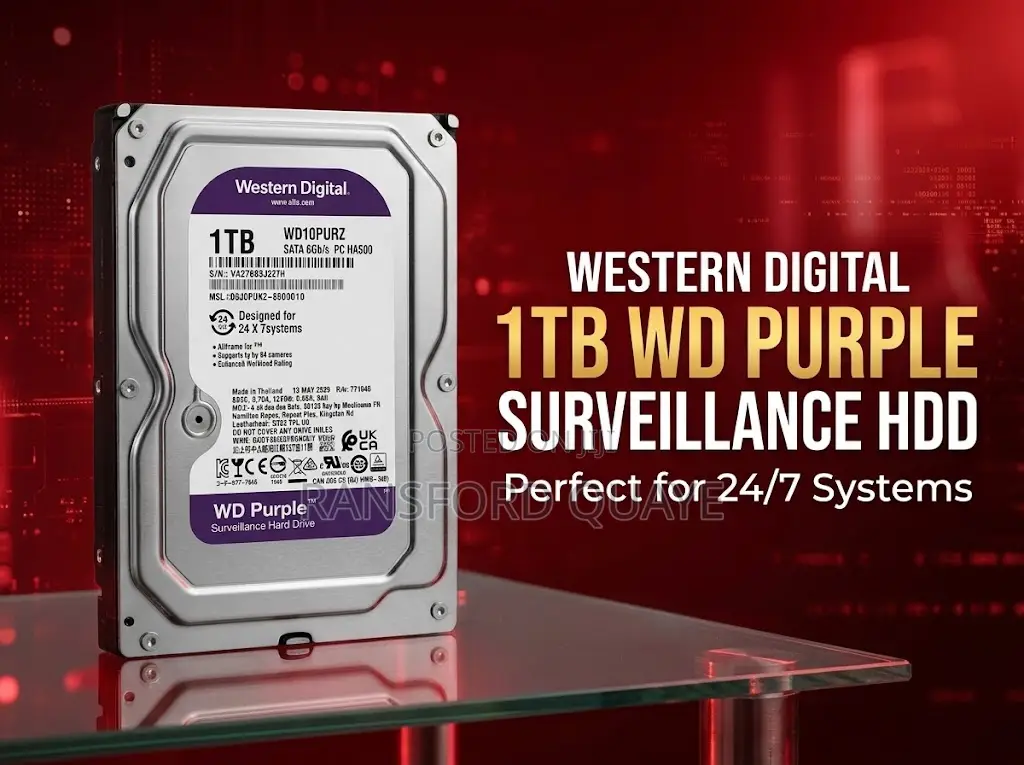 1TB Wd Purple CCTV Hard Disk Drive