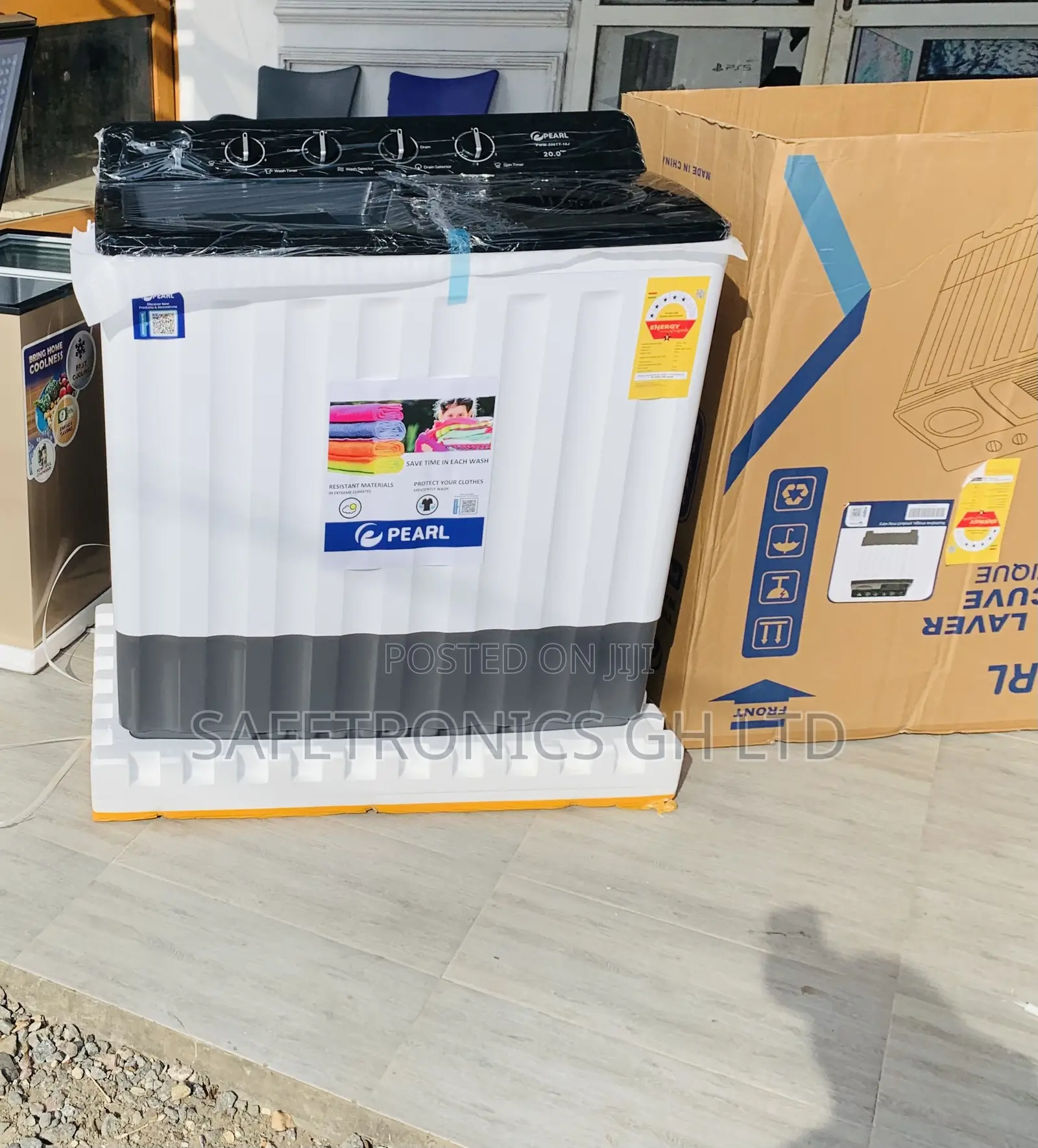 Authentic TopLoad Aqua-Flow 20kg Pearl WashingMachine