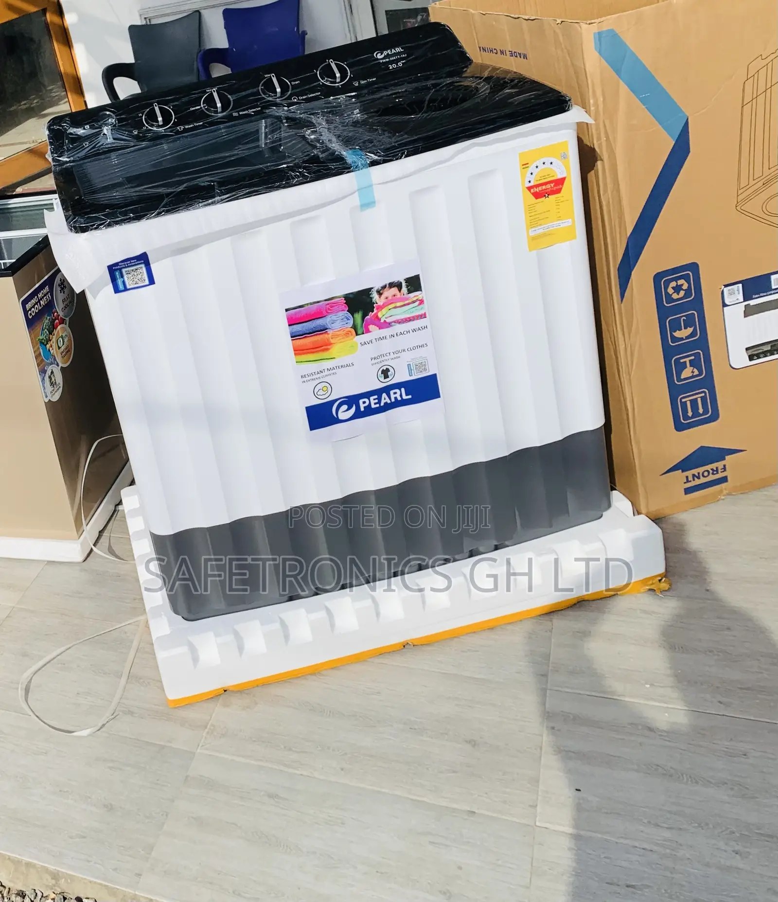 Authentic TopLoad Aqua-Flow 20kg Pearl WashingMachine